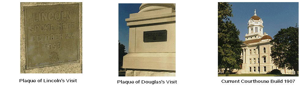 Hancock county plaques and courthouse